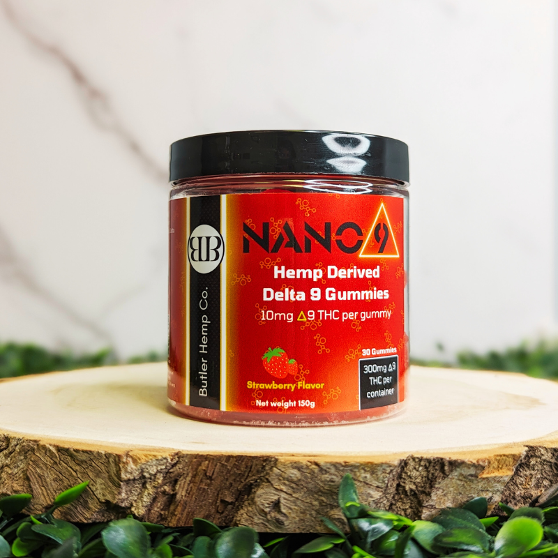 Indulge your senses with our Strawberry Flavored Nano 9 THC Gummies. Each gummy promises a burst of luscious strawberry goodness, encapsulating the essence of a delightful and elevated experience.