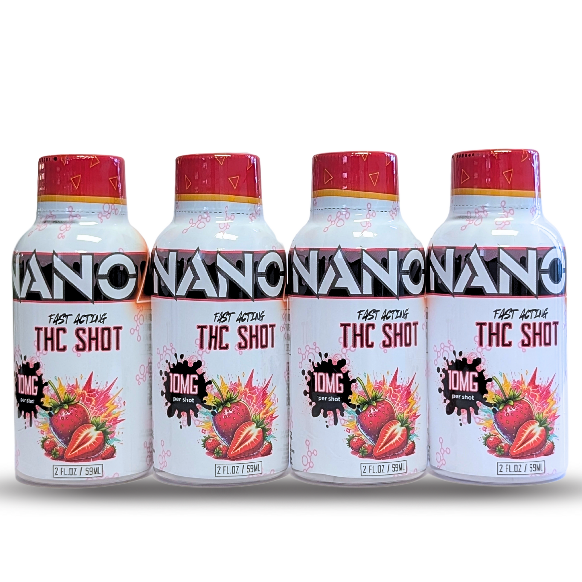 10mg strawberry shooter — fruity hemp-infused drink crafted for ease and vibe