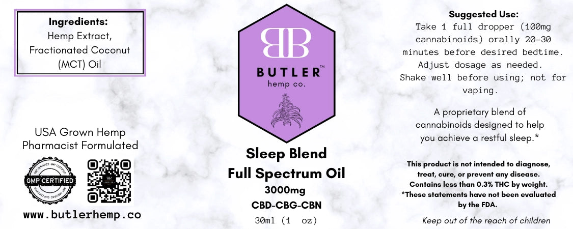 Sleep Blend Full Spectrum Oil