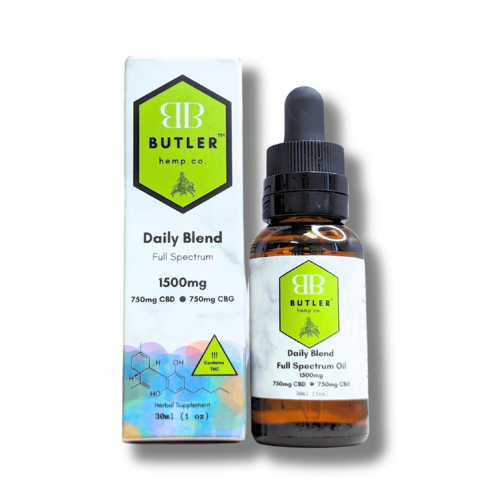 Daily Blend New 1:1 Formulation 1500mg Full Spectrum Oil