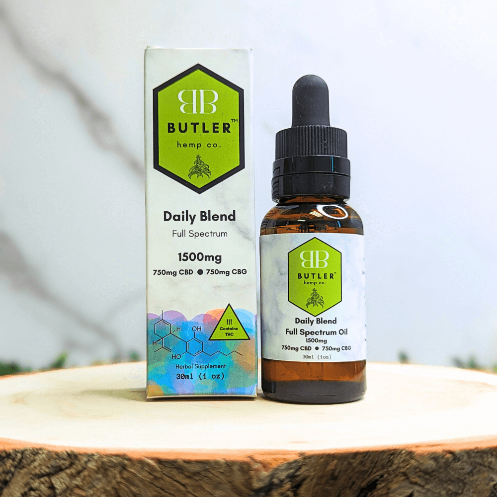 Our newly reformulated Daily Blend Full Spectrum Oil binds to endocannabinoid receptors to help manage pain, minimize stress, and promote increased focus, providing overall balance and calm to both body and mind. The best part is that it's made with naturally occurring plant ingredients that don't cause unwanted side effects or damage and are non-addictive. 