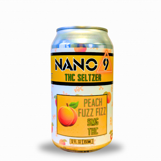 Nano 9 Pack: Peach Fuzz Fizz THC Seltzers