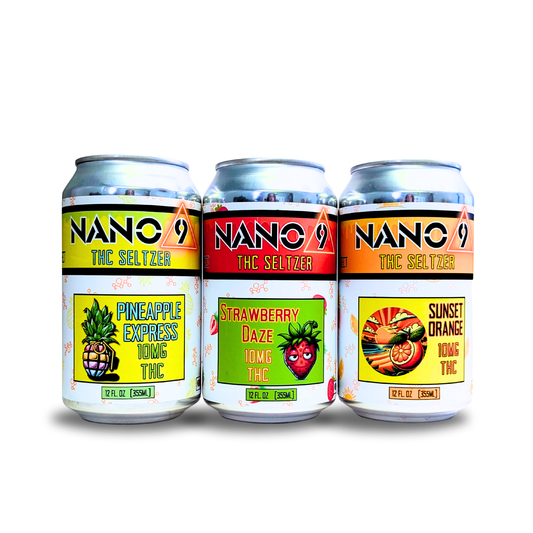10mg THC Seltzer Variety Pack: Nano 9 Pack