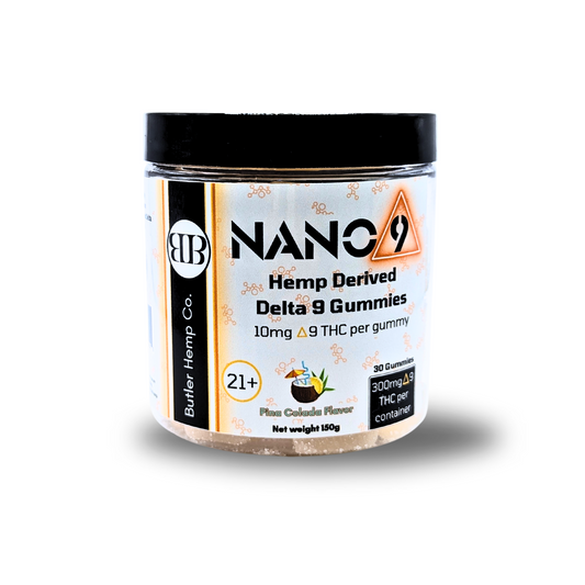 Nano 9 10mg Hemp-Derived Delta 9 Gummies: 30 Count