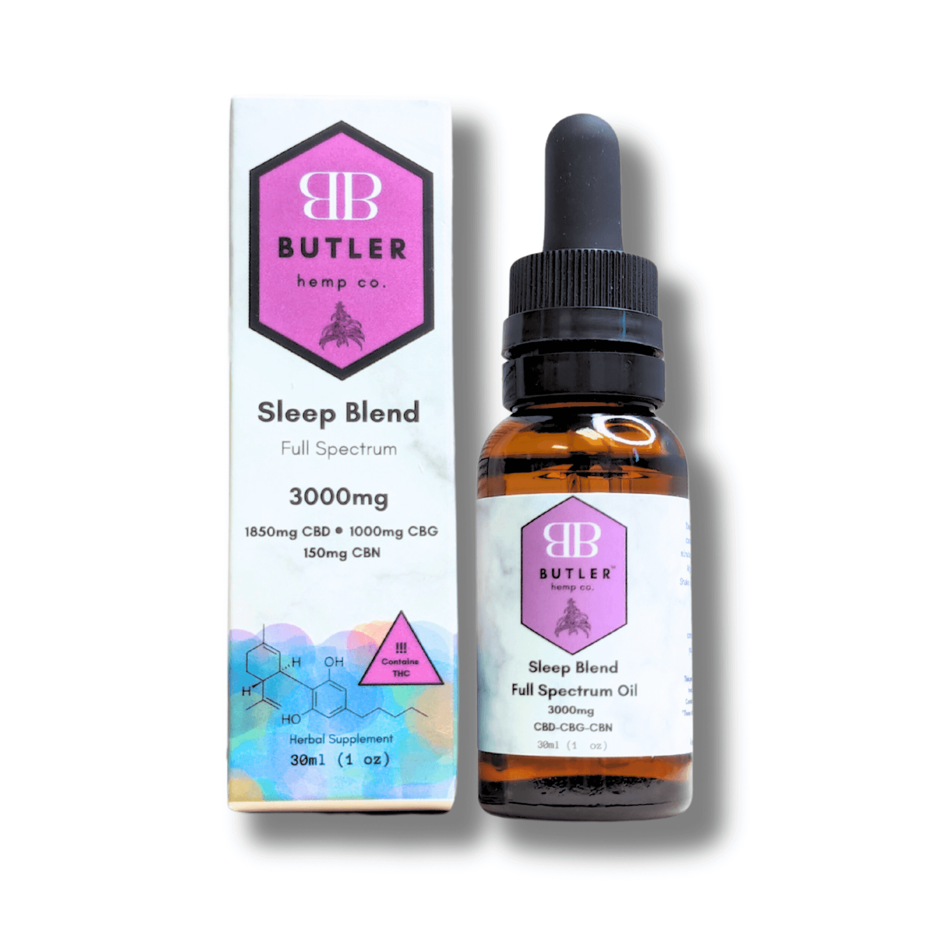 Full Spectrum CBD Oil For Sleep - Butler Hemp Co.