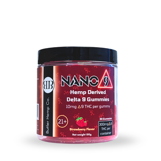Nano 9 10mg Hemp-Derived Delta 9 Gummies: 30 Count