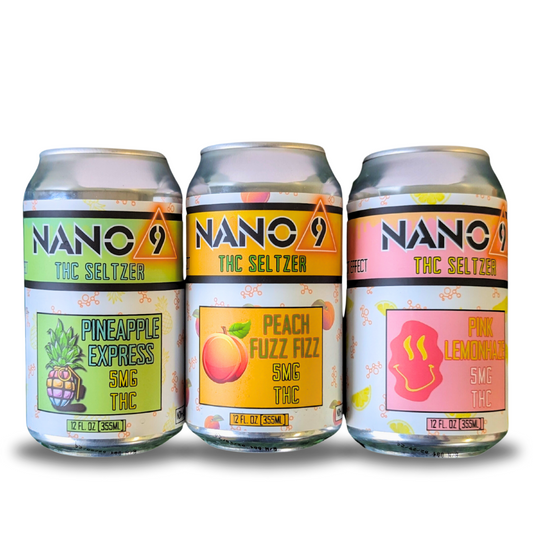 5mg THC Seltzer Variety Pack: Nano 9 Pack