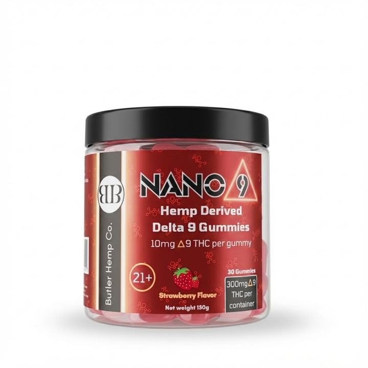 Nano 9 10mg Hemp-Derived Delta 9 Gummies: 30 Count
