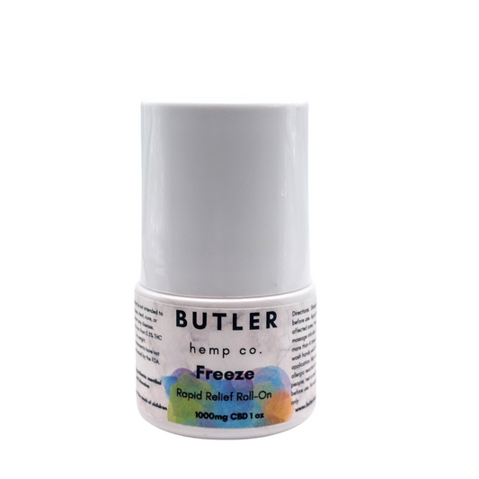 Freeze Travel Size Pain Relief Roll-On - Butler Hemp Co