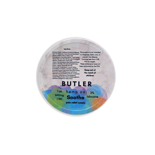 Soothe Travel Size Pain Relief Cream - Butler Hemp Co